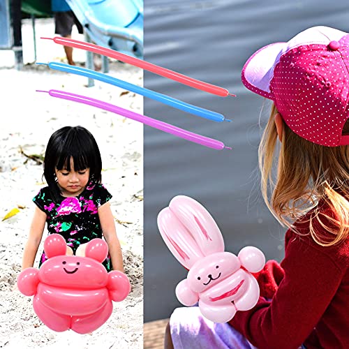 Image of Pastel Long Balloons Premium 260 Twisting Animals Magic Balloons for Birthday Kids Wedding Party Supply 100pcs (Pastel Multi)