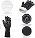 Homemaxs BBQ Gloves 1472℉ Extreme Heat Resistant Grill Gloves, Food Grade Kitchen Oven Mitts, Silicone Non-Slip Cooking Gloves