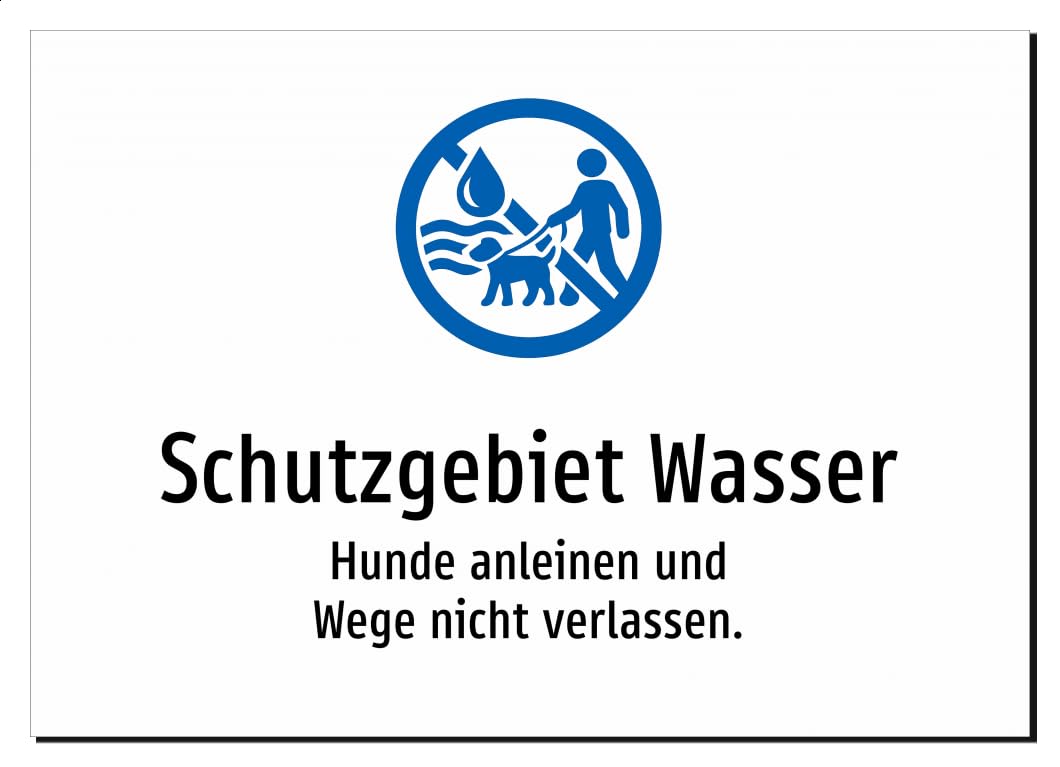 31291-DE-S-06 | Schutzgebiet Wasser - Hunde anleinen und Wege nicht