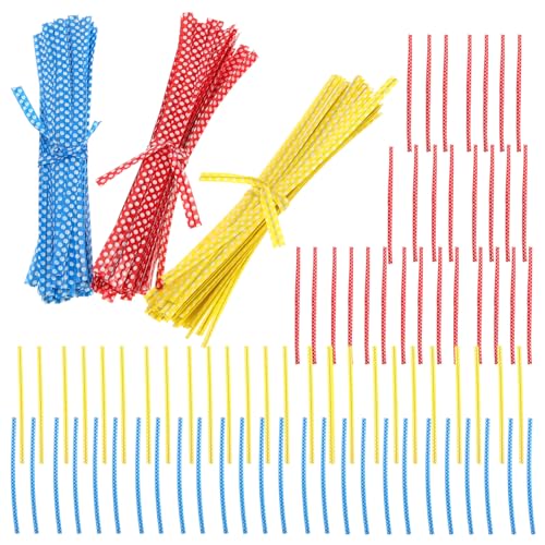 LIFKOME 300Pcs Tie Straps for Food Bags Sealing Twists for Baking Candy Packaging for Present Bags DIY Crafts and Home Use