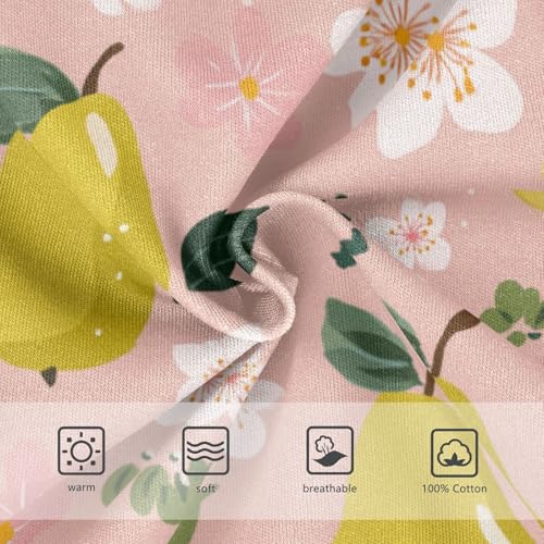 Wusikd Pears Flowers Boys' Underwear Cotton Boys Briefs Soft Toddler Underwear 2T3