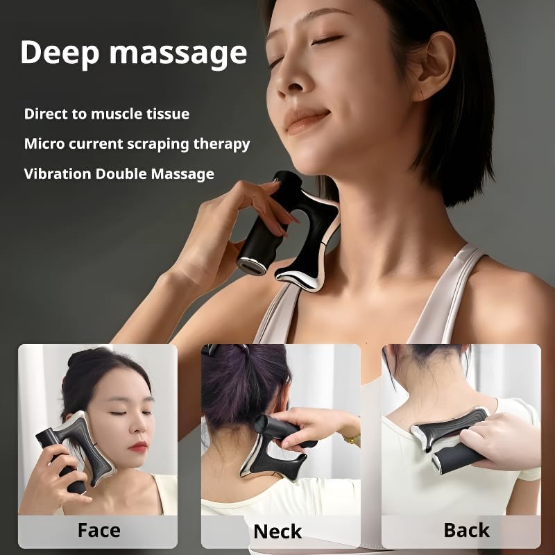 Sculptor Full Body Contour Device with Heat & EMS, Cellulite Massager Skin Firming & Lymphatic Drainage Muscle Relief Better Circulation, Electric Fascia Knife for Belly, Arm, Waist, Leg (Black) - Image 5