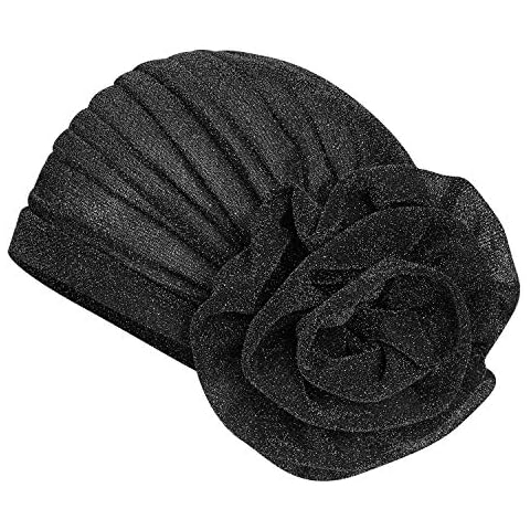 Turban Hat Chemo Cap for Women Big Flower Chemo Hat Headwear Hair Loss Head Scarf Wrap Beanie Hat Elastic Bandanas Scarf Sleep Cap Bright Wire Turban Cap Head Wrap Headwear for Cancer Hair Protection Cover