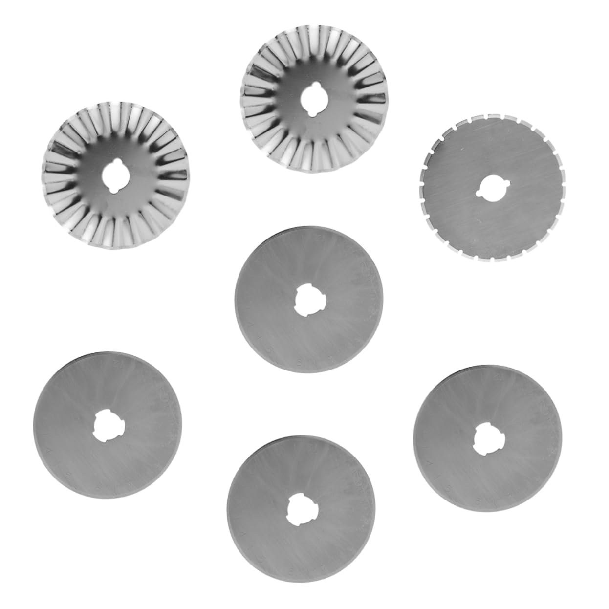 14piezas Cuchillas De Rotativas Con Estuche Dashed y Wavy Para Tela y Papel Manualidades y Costura