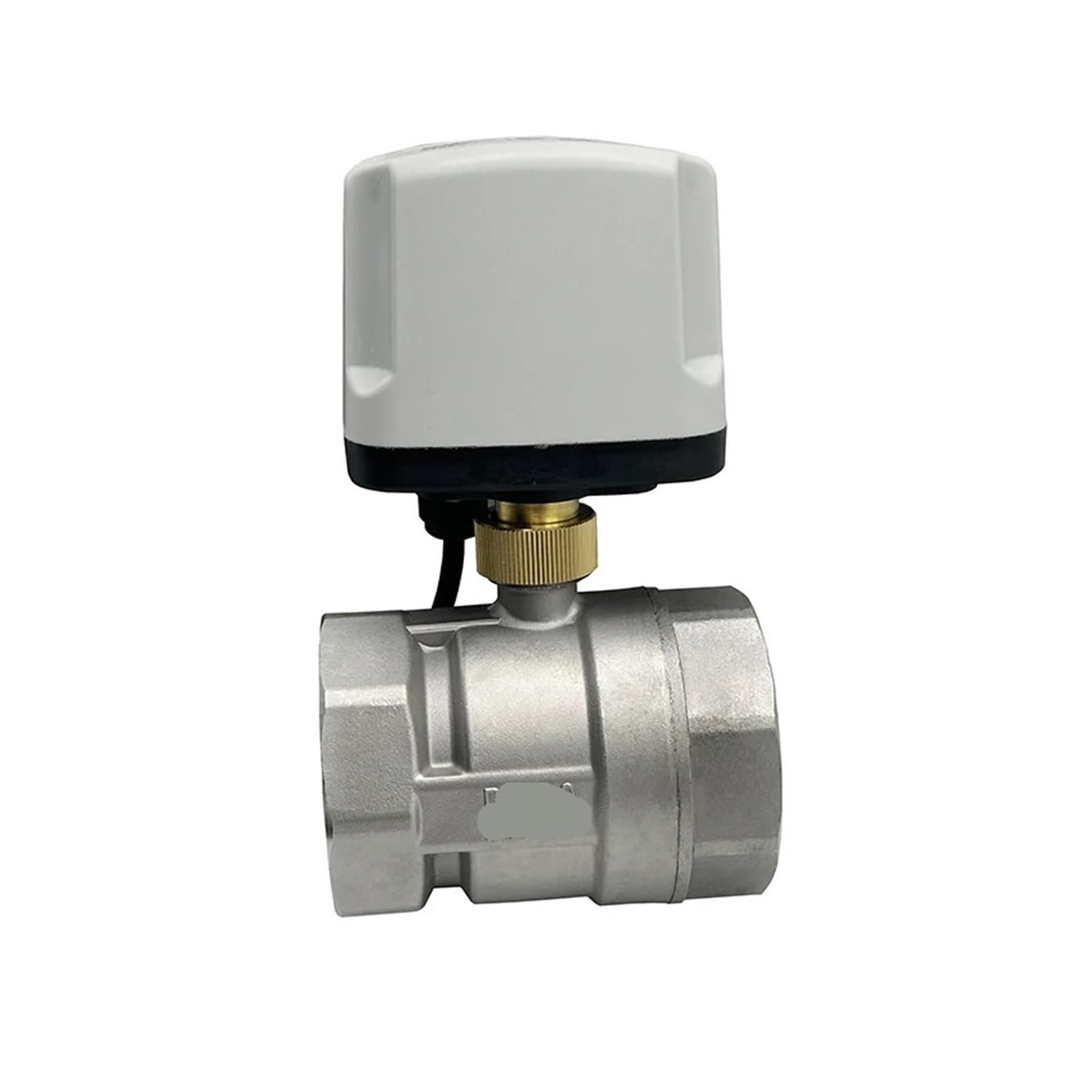 Uytrfgbnj 12Vdc Dn50 Stainless Steel Electric Threaded Ball Valve Brass Ac220v 2-Way 3-Wire 1.6Mpa With Actuator Suitable For Water Gas And Oil(,2 Inch)