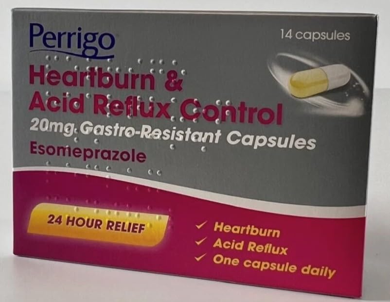 Perrigo Esomeprazole 20mg Heartburn & Acid Reflux Control Capsules 14 Count