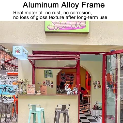 Ventana de concesión plegable 66x76cm de aluminio para servicio en cafés 5