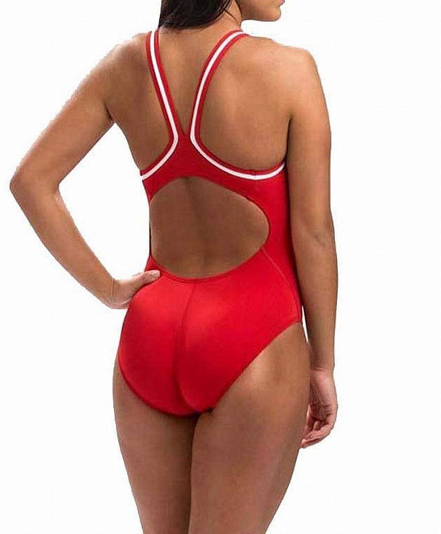 Dolfin Swimwear Solid Dbx Back W/ Guard Logo - G Red, 42