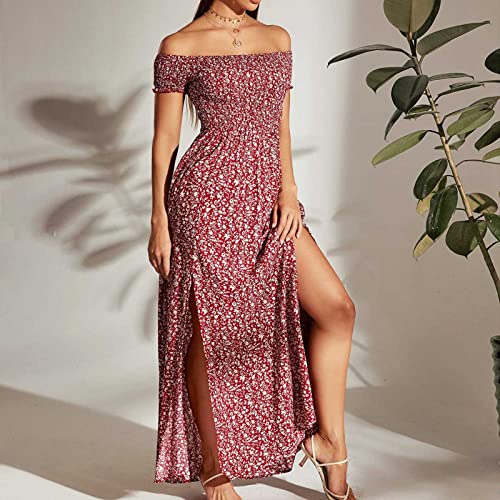 Vestidos femininos de manga curta, vestidos florais, vestidos de baile para mulheres, formais, boêmi