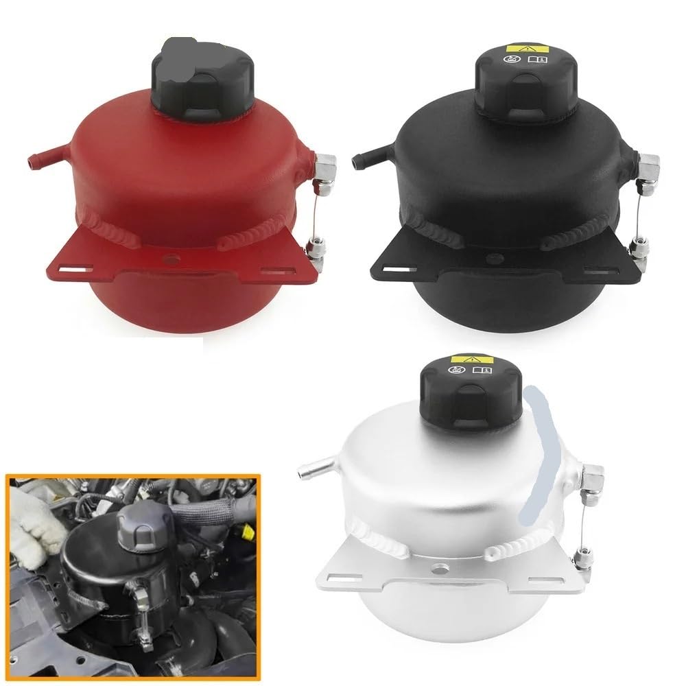 Trwały Zbiornik Płynu Chłodzącego Pasuje do MINI Cooper Countryman R55 R56 R57 R60 R61 nagłówek płynu chłodzącego samochód zbiornik na wodę i akcesoria nakrętek(Black)