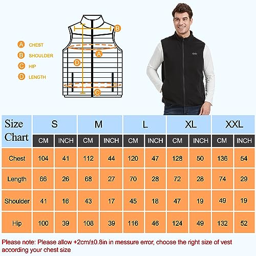 Ejoy Heated Vest - Polar Heated Fleece Vest For Men and Women no include battery3