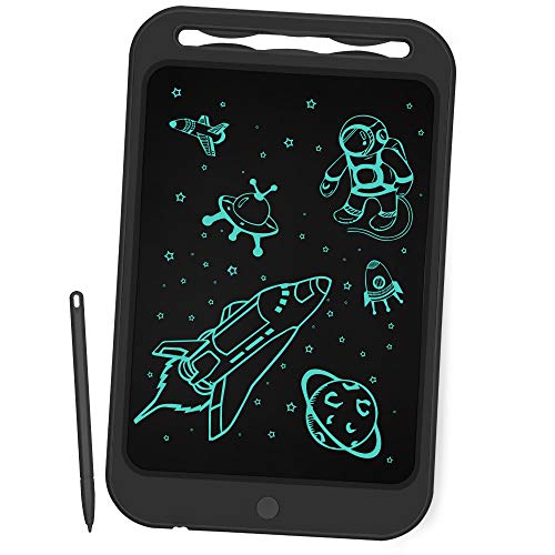 Richgv Tableta de Escritura, 10 Pulgadas Tablet de Pintar Nios,Electrnica Grfica Portatil Tableta de Dibujo Digital Color, Escribir Dibujar Notas para Clase Oficina Casa (10 Pulgadas, Negro-A)