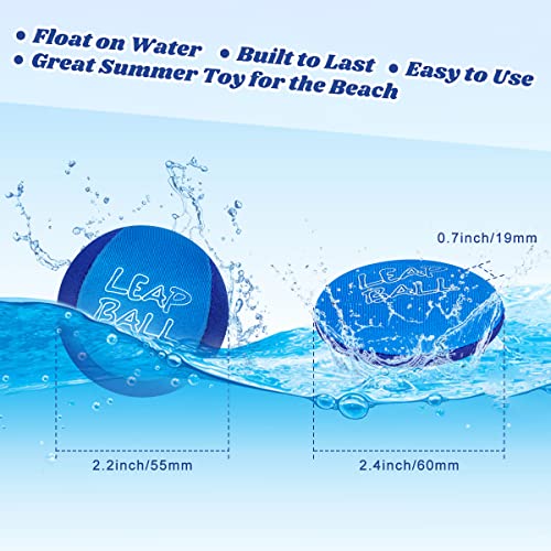 Ryaco Wasserbälle Sprungball – 4 Stück Wasserball Bouncing Ball für Kinder und Erwachsene – Extreme Wasser Badespaß für Pool und Meer – Wasserball Kinder Klein Strandball Neoprenball