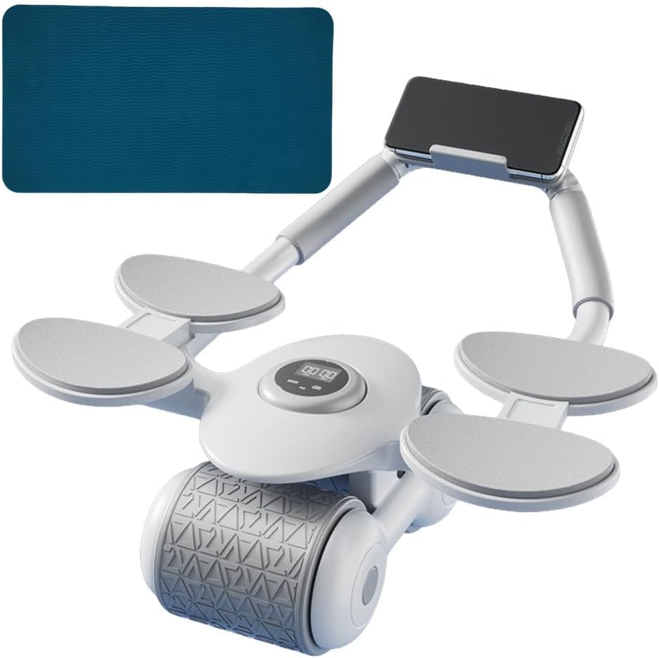 DROZIP Ab Roller,Abs Workout Abdominal Exercise Rollers,Automatic Rebound Abdominal Wheel,Fitness Roller Exercise Wheel Workout Trainer Gym Home Fitness Equipment-image-32