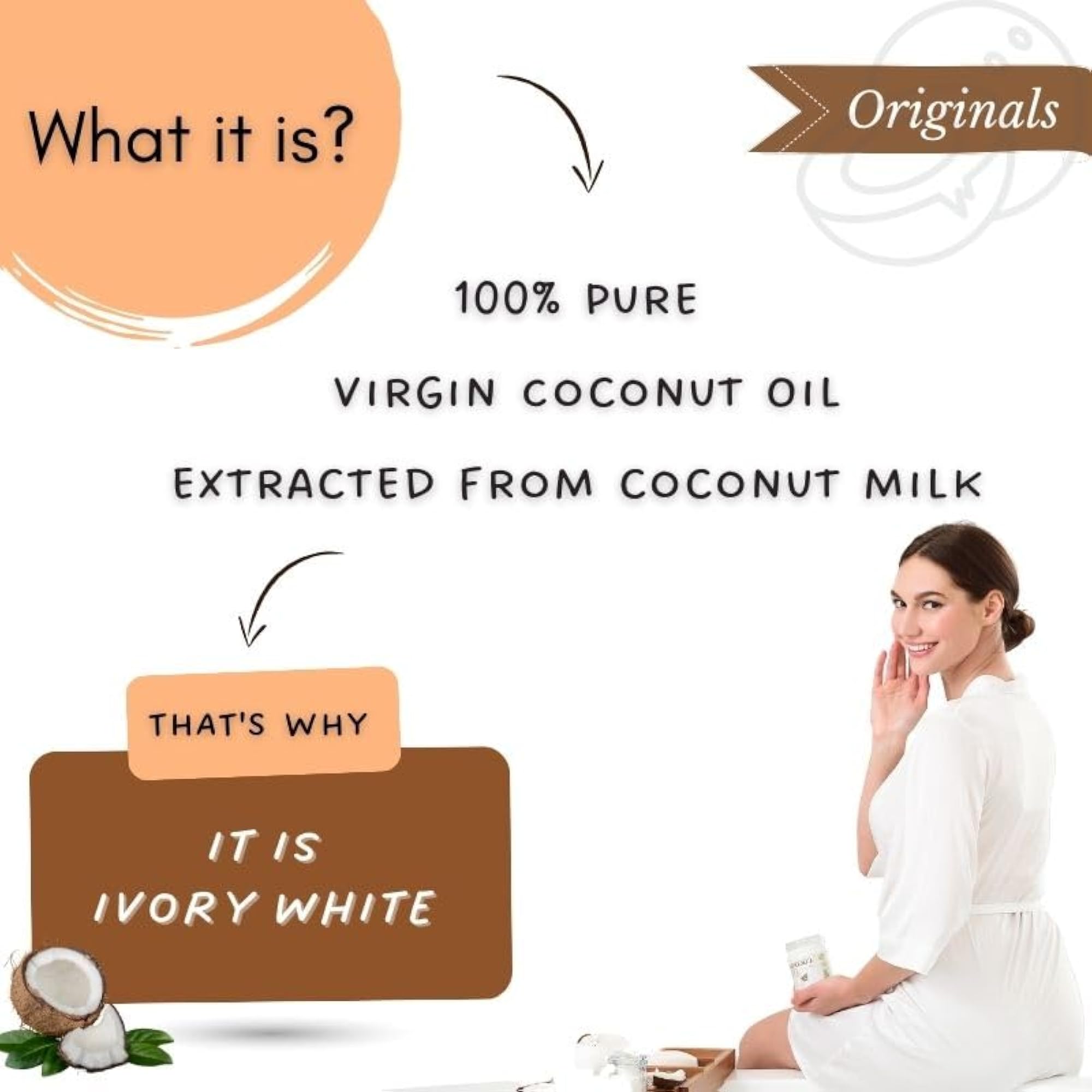 Virgin Coconut Oil for Hair and Skin, 500 ML