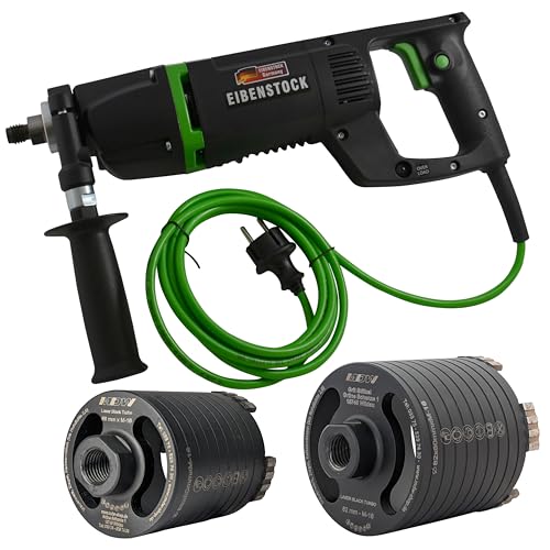 Diamant-Trocken-Kernbohrmaschine EHD 1500 inklusive Staubabsaugung & Diamant Dosensenker Laser Black Turbo – Bild 4