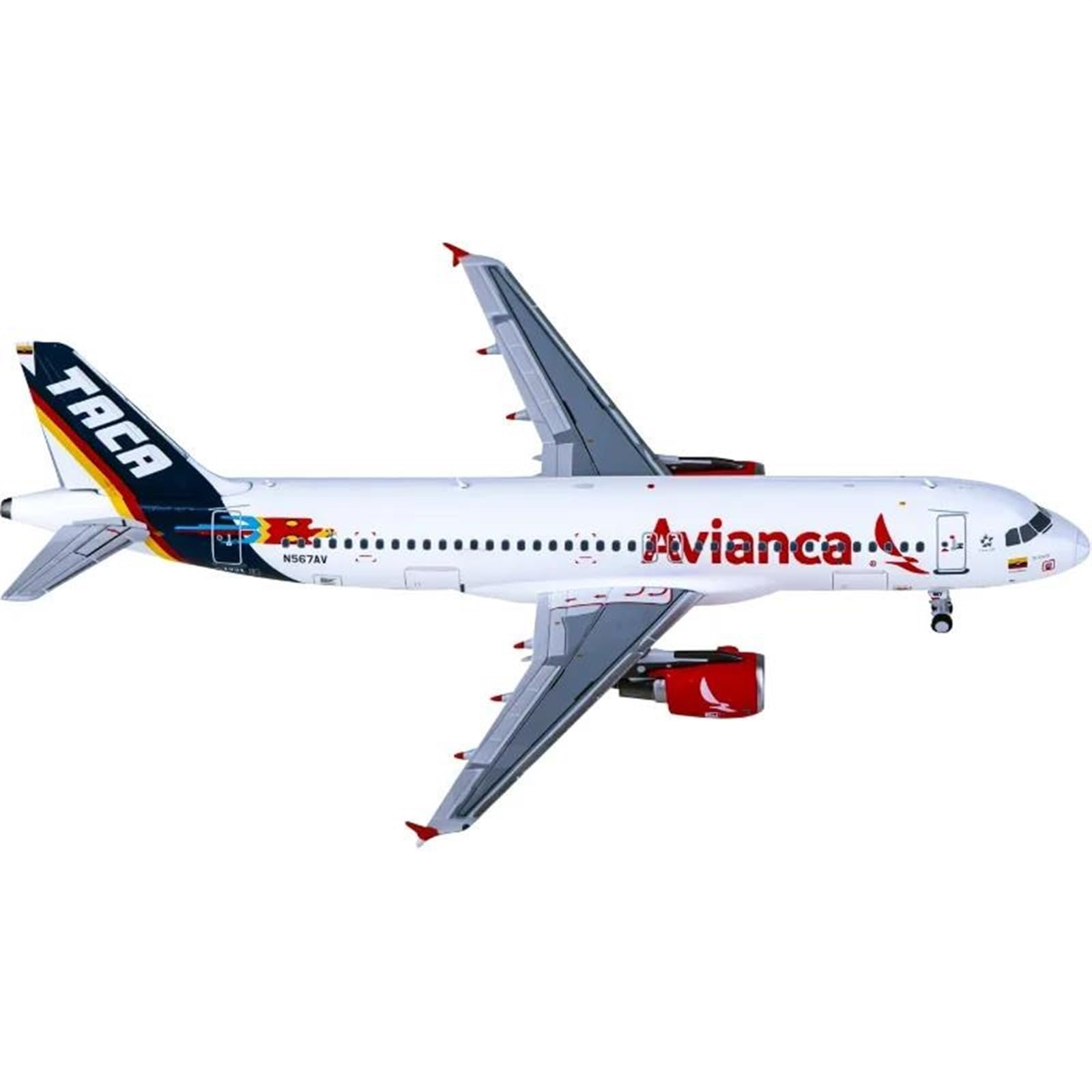 Modelo de avión Avianca Airbus A320 N567AV a escala 1 400 coleccionable 7