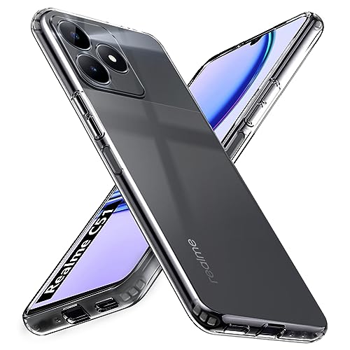 Image of Fashionury Shockproof Crystal Clear Back Cover Case for Realme C51 | Transparent Back Cover Case | 360 Degree Protection for Realme C51