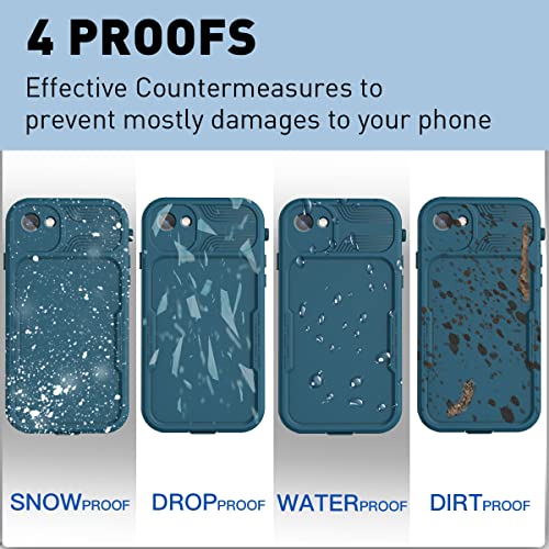 Image of AICase iPhone SE 2020 /SE 2022 /iPhone 7 /8 Waterproof Case, 4.7 inch 360 Dustproof and Shockproof, IP68 Full Body Protection Fully Sealed Underwater Protective Cove for iPhone 7 /8 /SE 2020 /SE 2022