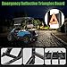 10L0L Golf Cart Rear Safety Grab Bar Universal Compatible with Yamaha Club Car EZGO Golf Cart with Reflective Triangle Board