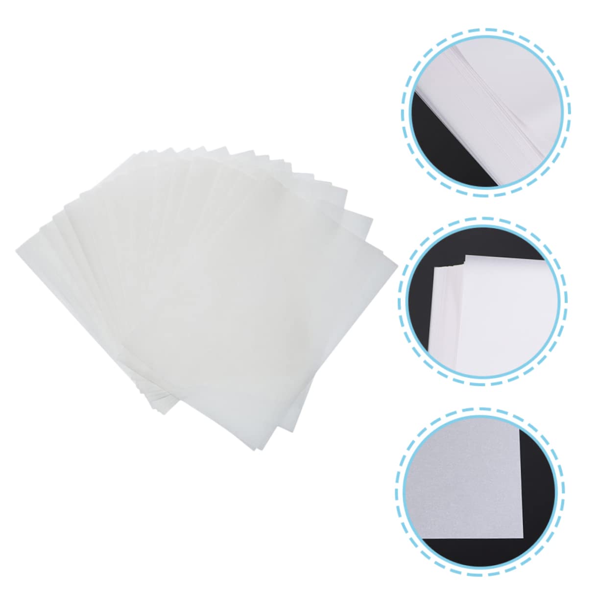 Carta da Lucido A5 per Calligrafia, 300 Pezzi per Disegno | Bianca in Pergamena, Superficie Liscia e Traslucida, Adatta ad Animazione e Scrapbooking