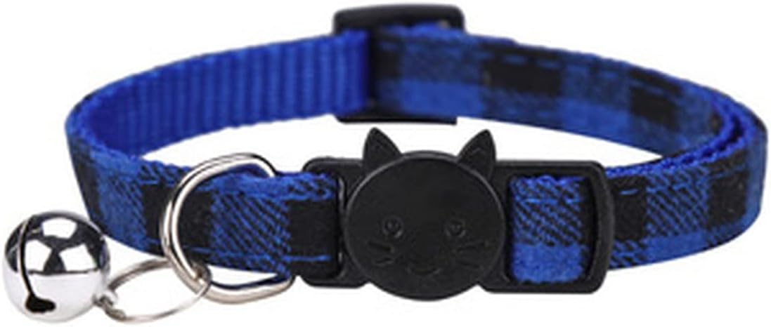 British Plaid Pet Cat Dog Collar Color Leash Supplies(C1)