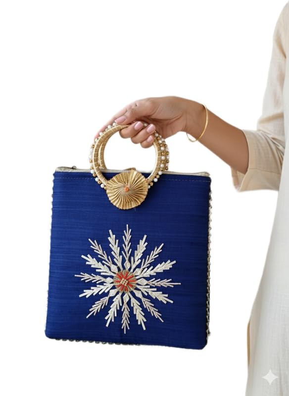 Gota Glamour bagPotali Bag for Wedding Party & Festive Use | Bridal Return Gift Potli Handbag_39-picture-29