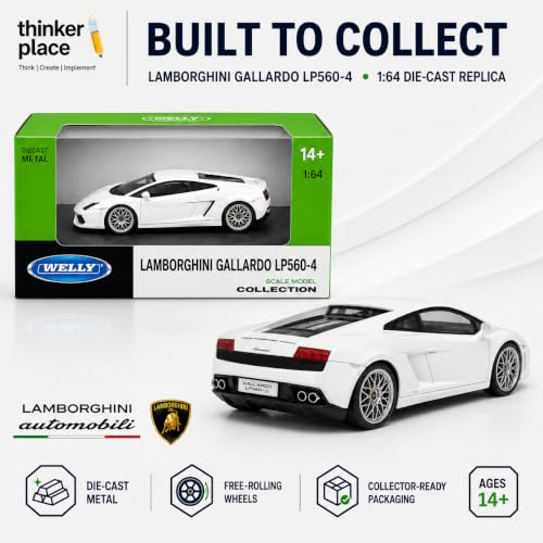 Image of Lamborghini Gallardo Welly 1:64 LP560-4 Die-Cast Metal Car