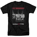 Pet Sematary 1989 Horror Movie Sometimes Dead is Better Cat Adult T-Shirt Black