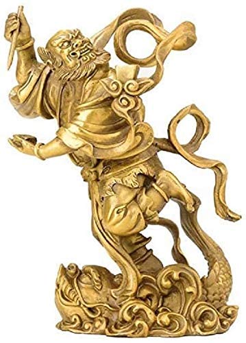 ALREMO HUANGXING - Feng Shui Pure Copper Kuixing Statue Decoration Sculpture For Decoration Longevity Symbol Of Prosperity Study Desktop Collection 0828