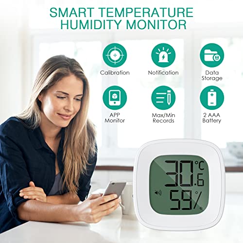 ORIA Bluetooth 5.0 Thermometer Hygrometer, Humidity Temperature Sensor