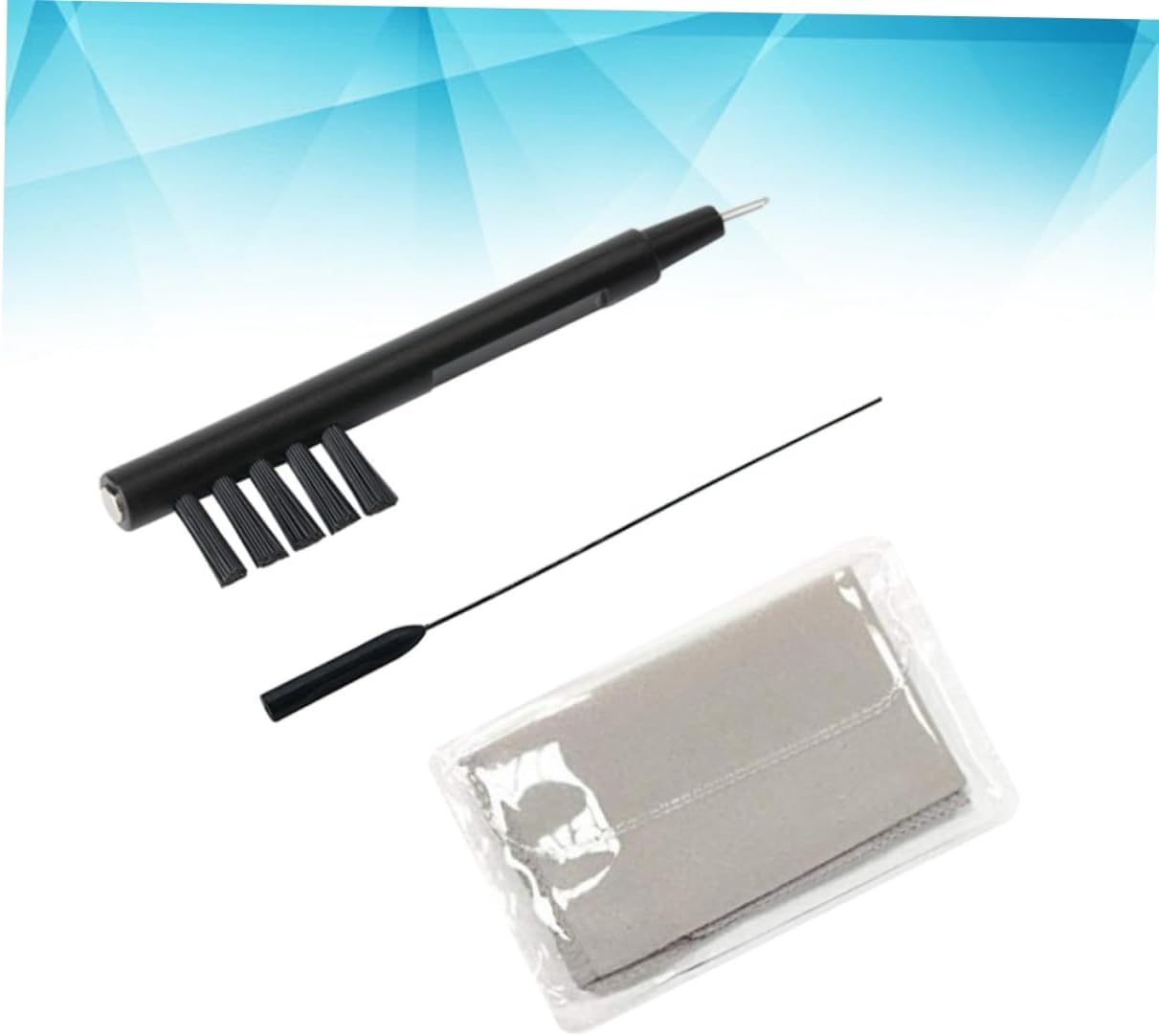 3pcs Hearing Aid Accessories Cleaning Cloth Brush Hard Bristle Cleaning Brush Magnet End Random Color