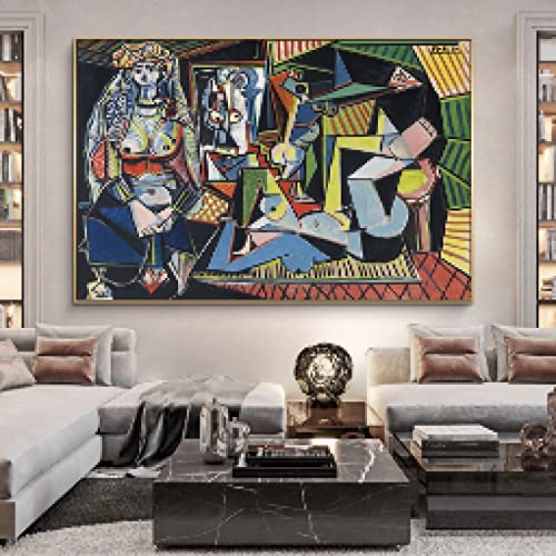 Toile peintures de Pablo Picasso reproductions célèbres affiches femmes déco murale 50x70cm