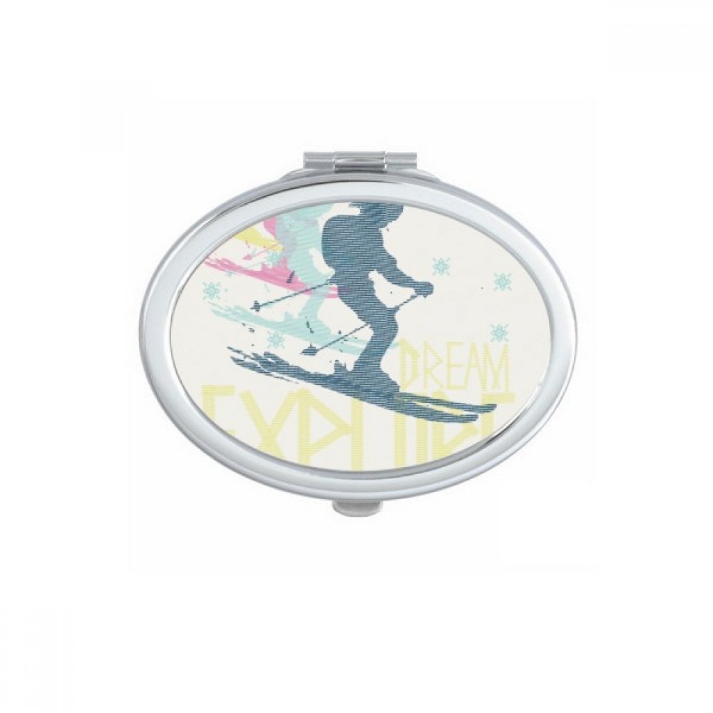 Miroir de poche de ski compact pour retouches faciles sans encombrement