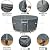 Gasadar Round Outdoor Furniture Cover Waterproof, Round Patio Furniture Covers for Patio Table and Chairs Set, Heavy Duty 600D, 62" Dia x 28" H, Grey