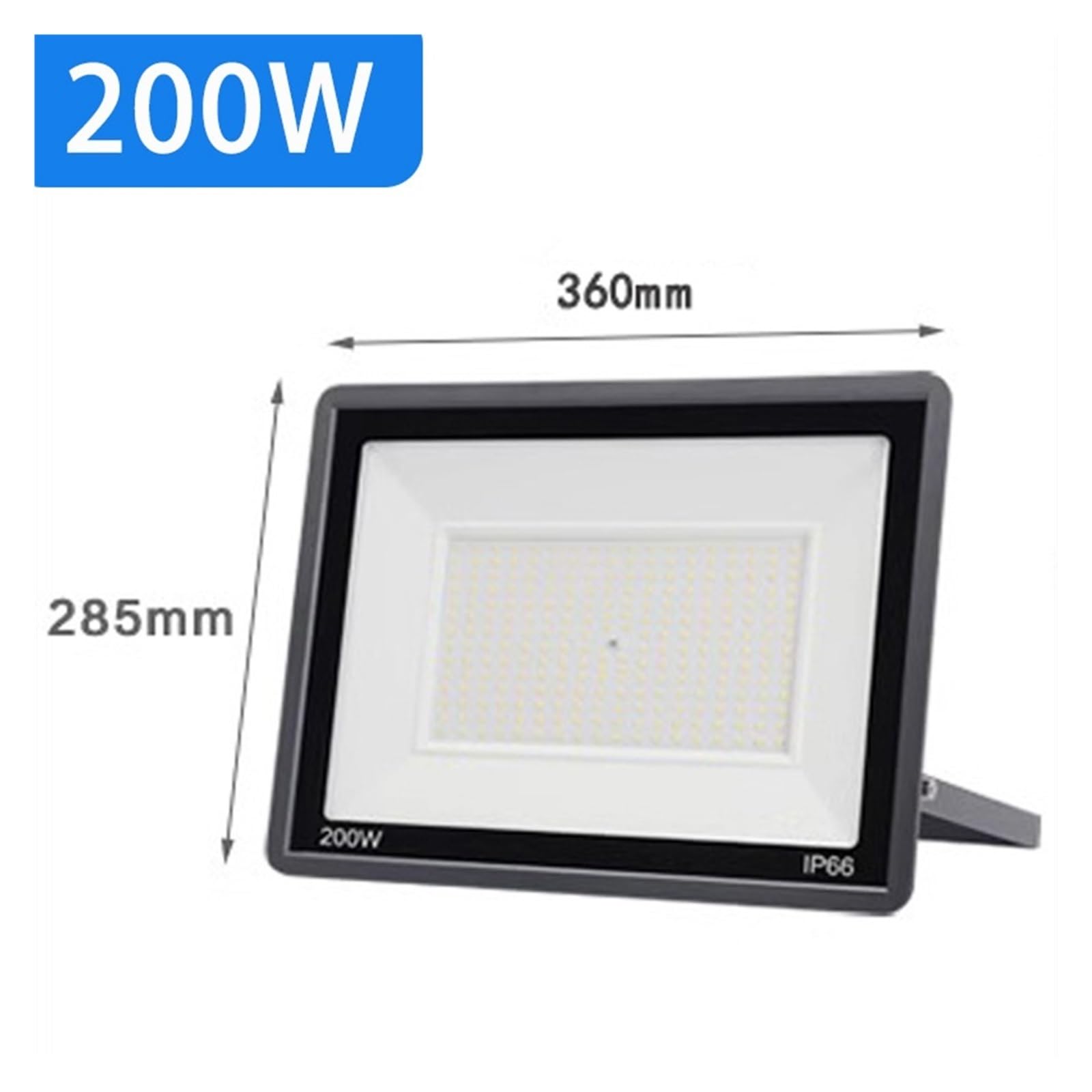 Proyector exterior, Foco LED for exteriores, IP66, resistente al agua, 30 W, 50 W, 100 W, 150 W y 200 W, for pared, for jardín, patio, garaje y zona de juegos.(Warm light,200W)