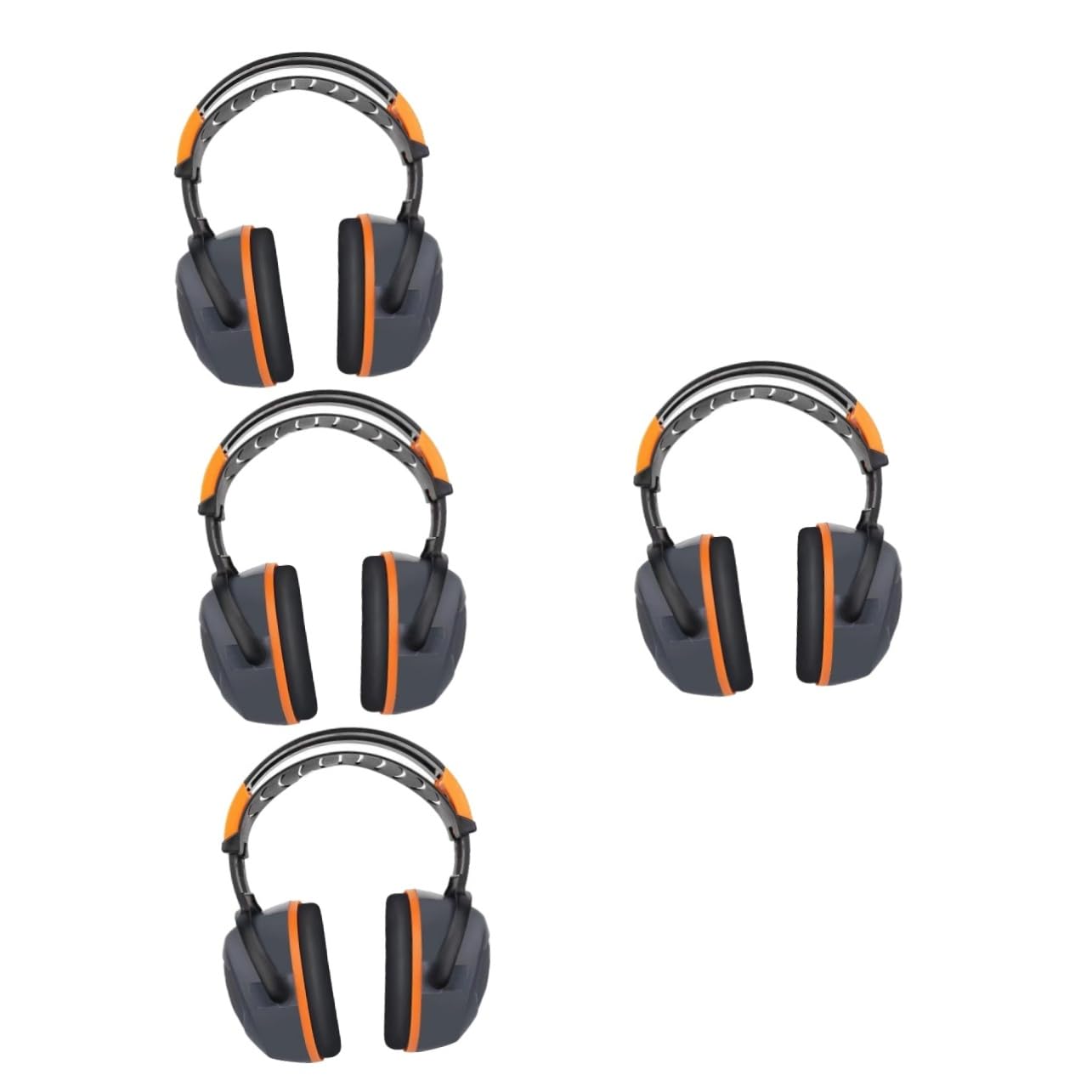 Angoily 4Pcs Protector antiruido auriculares plegables noise cancelling enchufe de oído manguitos enchufar orejeras antiruido dispositivo de cancelación de ruido protección auditiva AbS