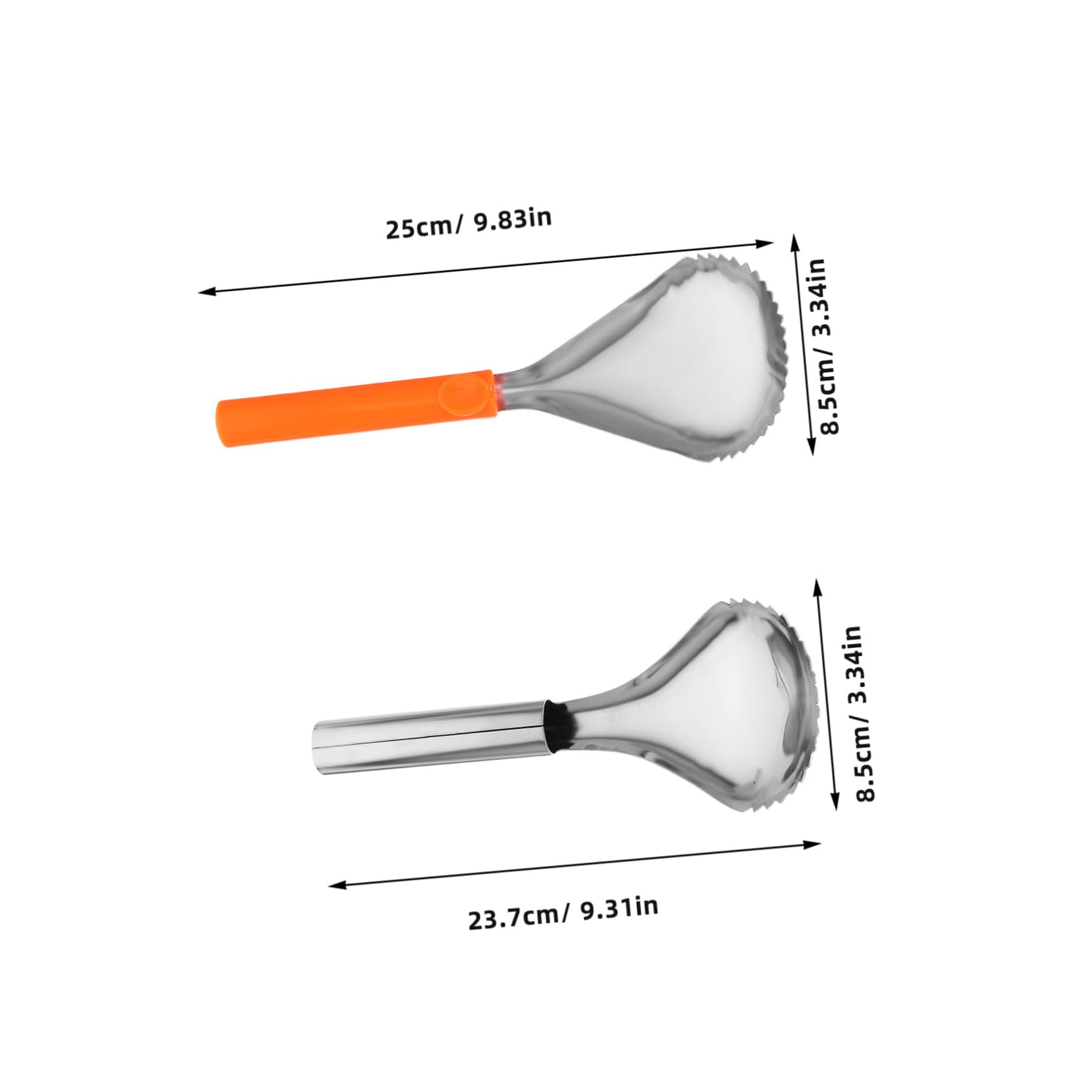 Mikinona 2pcs Pumpkin Pulp Remover: Pumpkin Fruit Corer Scoop Serrated Edge Fruit Scraper Stainless Steel Vegetable Core Remover For Kitchen