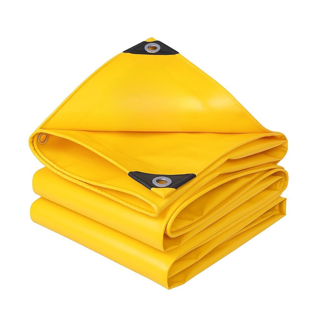 Tarpaulin Sheet Waterproof (Yellow 30 X 30 FT) with 150 GSM, Virgin Material, UV Resistant,Aluminum Eyelets -Laminated,Heavy Duty Tadpatri, Tarpaulin Plastic Sheet for Roof Covering of Truck Camping-image-49