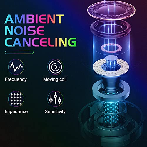 YTFU Stereo Gaming Headset with Mic for PC/PS4/PS5/Xbox One,Wired Gaming Headphones with RGB LED Light,Noise Cancelling Over-Ear Headset with Surround Sound,Detachable Cat Ear Headphones for Boys Men - Image 4