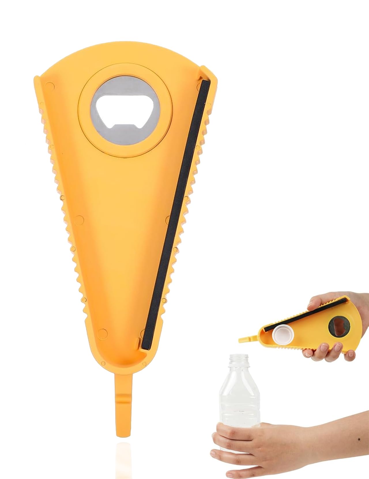 Jar Opener, Bottle Can Opener Multipurpose Tool for Effortless Lid Removal Lightweight Plastic Design for Seniors & Outdoor Use