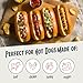 Nostalgia 2 Slot Hot Dog and Bun Toaster with Mini Tongs, Retro Toaster, Cooker that Works Chicken, Turkey, Veggie Links, Sausages Brats, Metallic Red