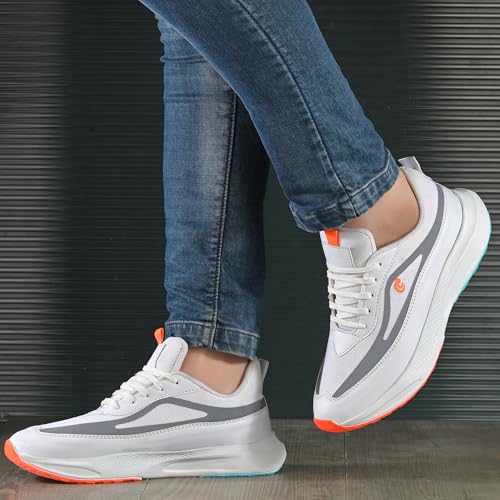 Image of Centrino Casual Sneakers for Men | Shoes for Man Stylish | Lightweight Lace-Up Canvas Shoes with Cushioned Insole | Breathable Comfortable Walking Shoes | Anti-Skid Sole | Mens Shoes for Office Outings (6832)