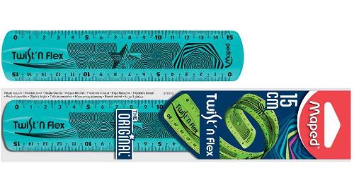 Maped ANMOL ART & FRAMES Twist and Flex Flat Ruler (15 cm) - Pack of 3