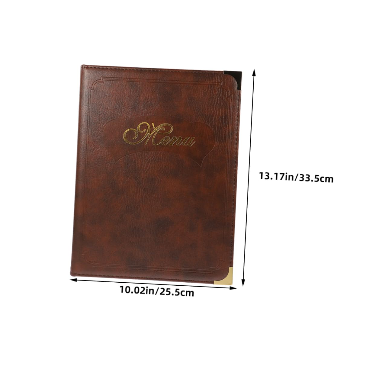 KICHOUSE 2pcs Order Menu Book Holder Transparent Menu Cover for Restaurant Bar Easy to Replace Contents Classic Design