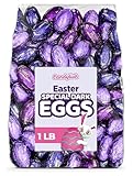 Easter Dark Chocolate Eggs, 1 lb. Bulk Easter Candy Bag, Individually Wrapped Chocolate Eggs Perfect for Easter Baskets, Egg Hunt, and Spring Holiday Treats