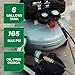 Metabo HPT Pancake Air Compressor, 6-Gallon 165PSI, Portable Air Compressor with 1.0 HP Oil-Free High Efficiency Motor, Lihghtweight, Quick Couplers for Fast Tool Changes, EC711S