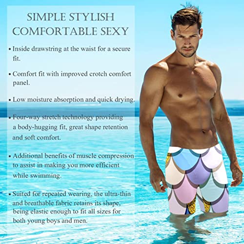 Jammers de natación de escamas para hombre ideales para entrenar en la piscina 3