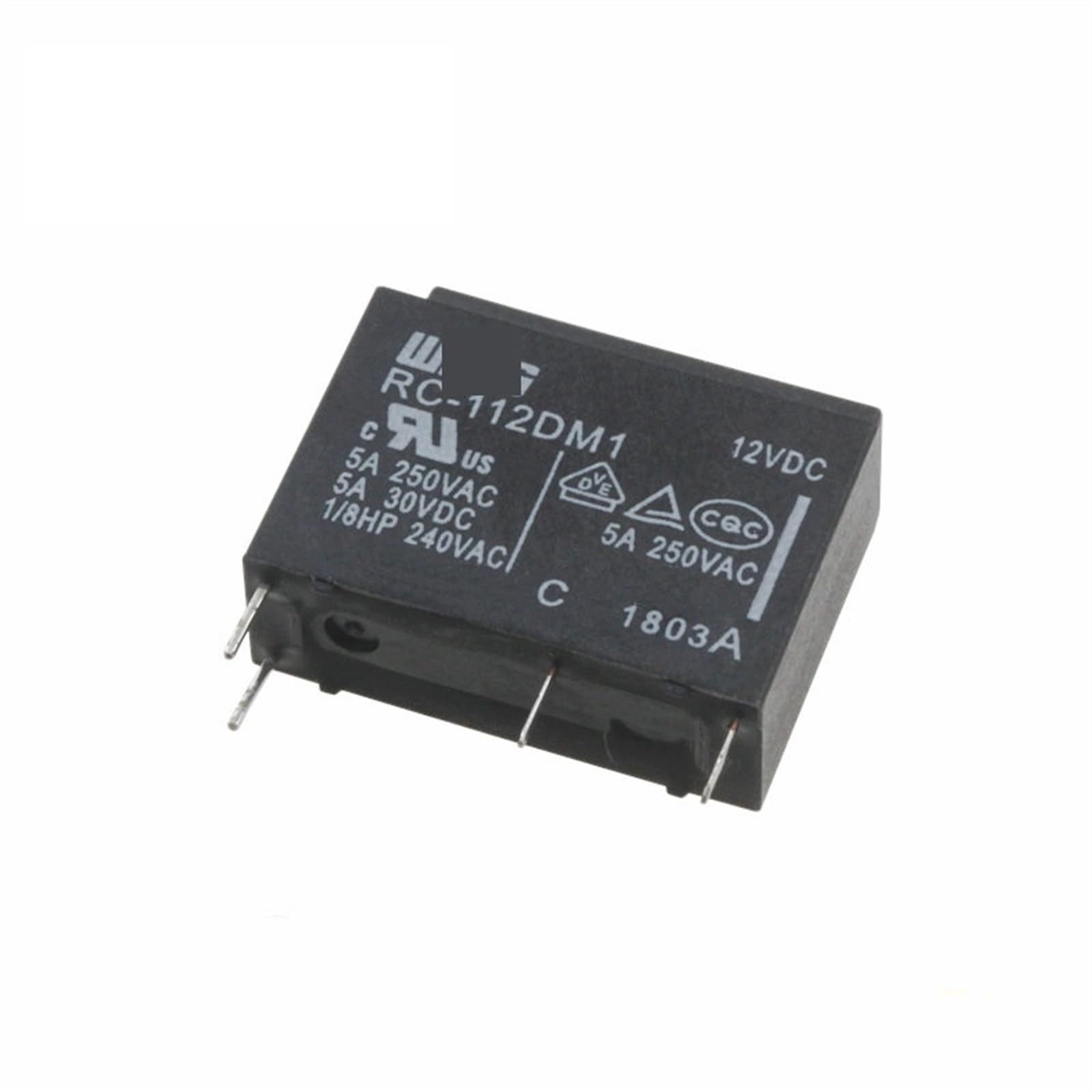 Relé RC-112DM1 de 12V y 5A de 4 pines sustituto de G5NB-1A-E 8