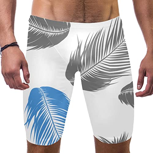 Maillot de bain homme bleu gris short de plage multicolore taille S